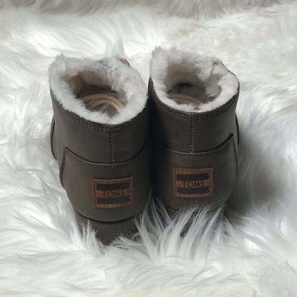 Toms youth wedge booties brown - Picture 4 of 6